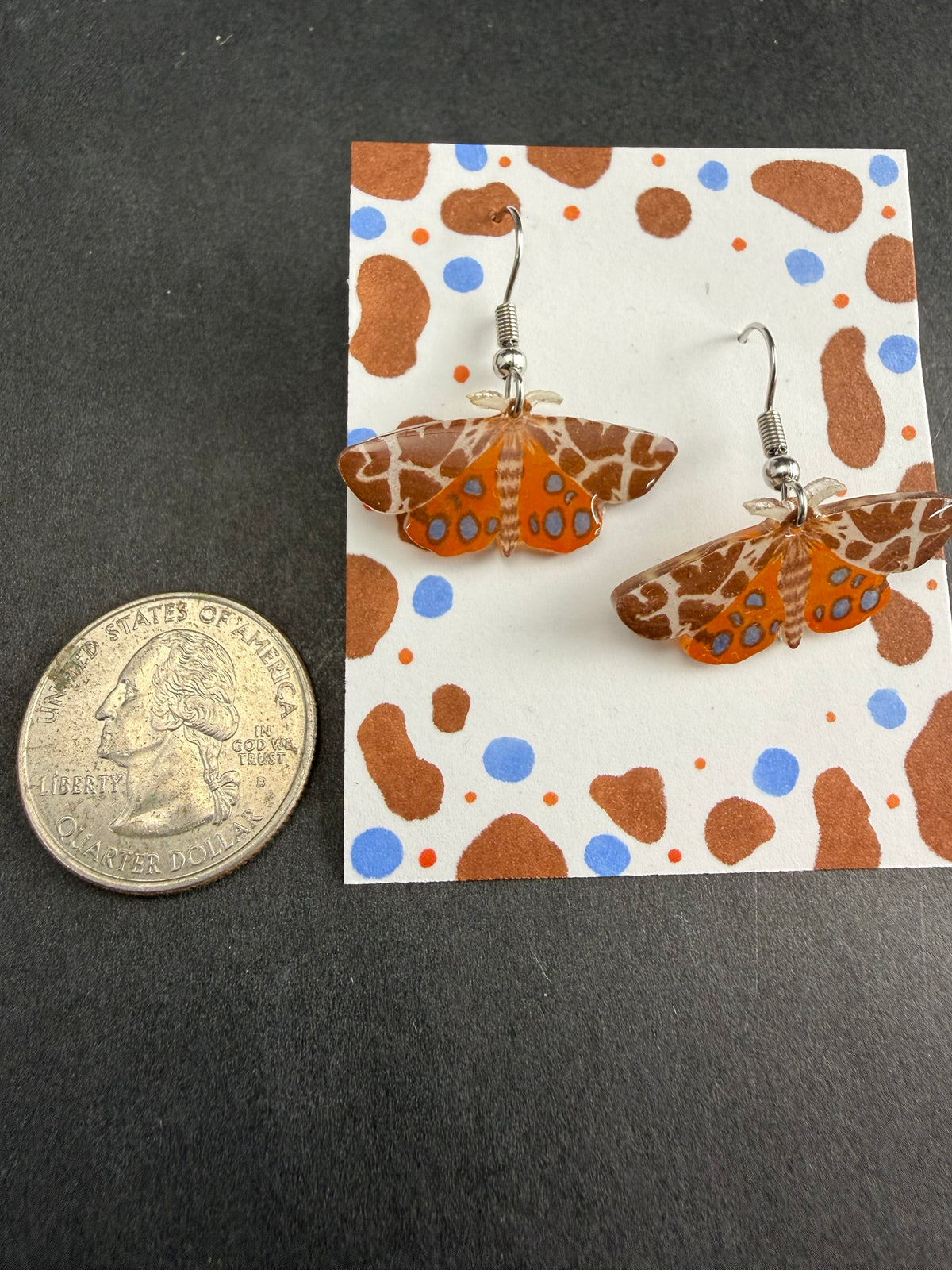 Alexa Slater- Brown Moth Earrings