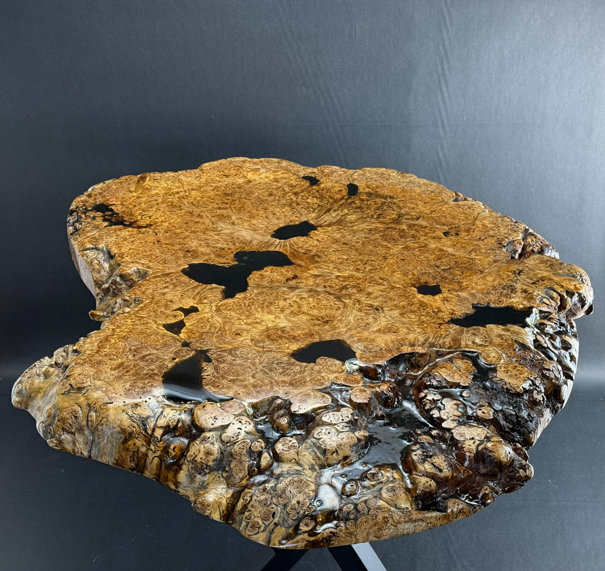 Pat Gettis- Maple Burl End Table/Coffee Table