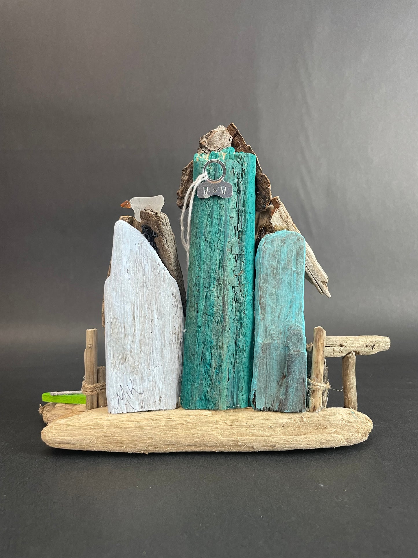 Michelle Perrien- blue driftwood houses