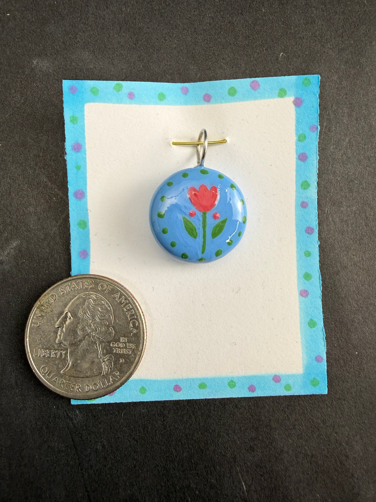 Alexa Slater- Pink Flower Pendant