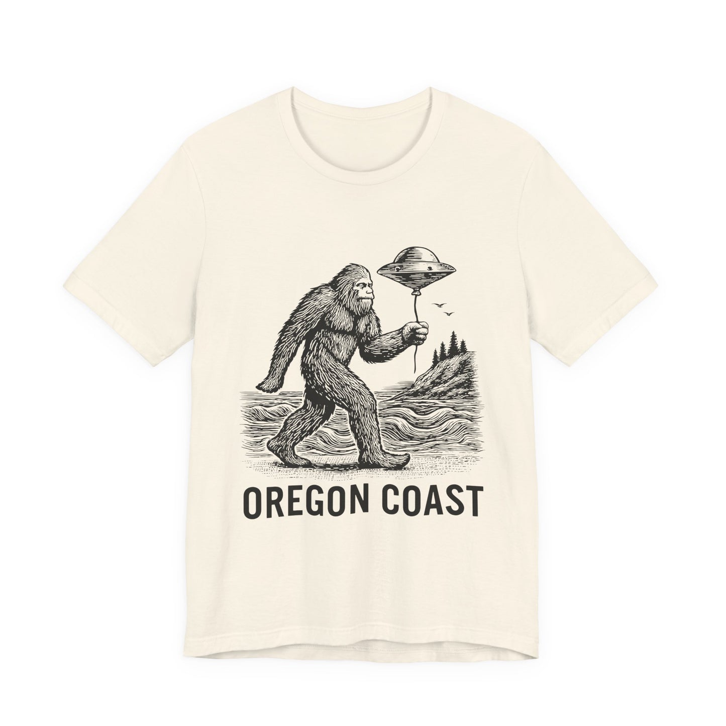 Oregon Coast Sasquatch T-Shirt – Bigfoot & UFO Graphic Tee