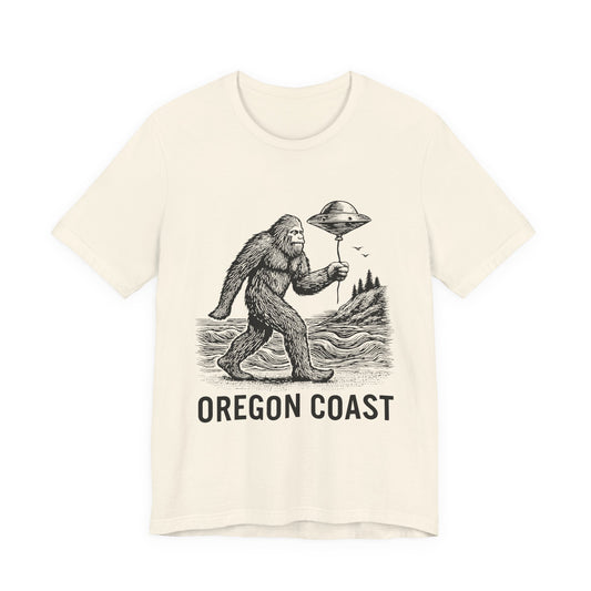Oregon Coast Sasquatch T-Shirt – Bigfoot & UFO Graphic Tee