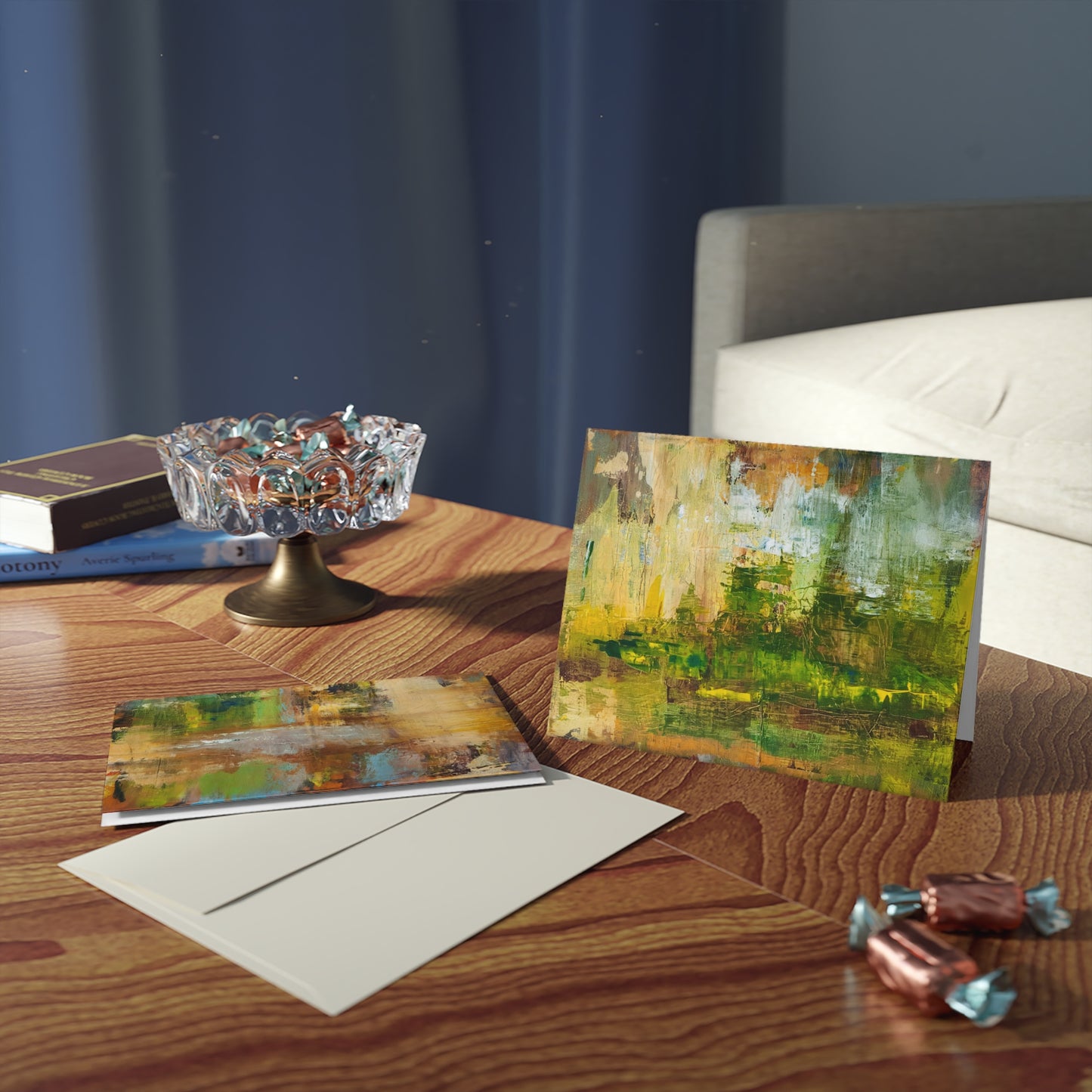 Julia Vradenburg - Abstract Blank Cards - Folded Notecards Set (8/16/24)