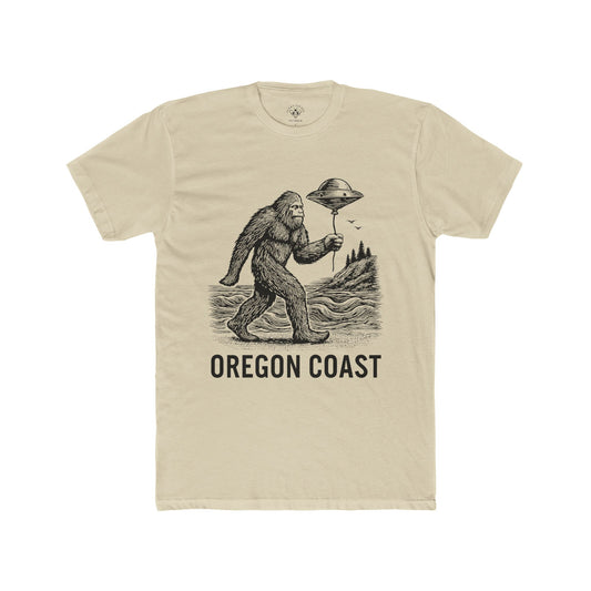 Oregon Coast Sasquatch T-Shirt — Vintage Bigfoot UFO Graphic Tee