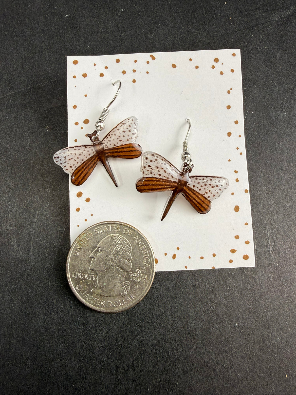 Alexa Slater- Brown Dragonfly Earrings