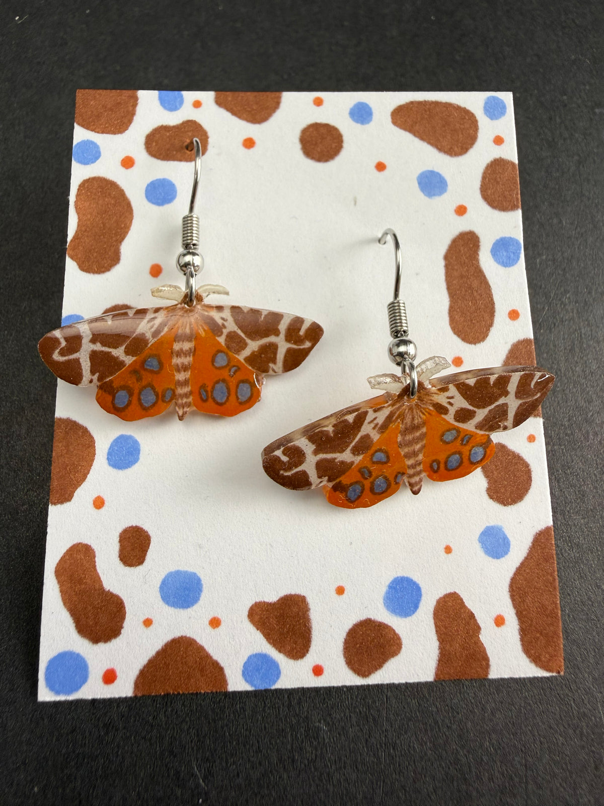 Alexa Slater- Brown Moth Earrings