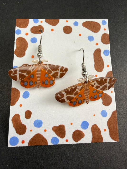 Alexa Slater- Brown Moth Earrings