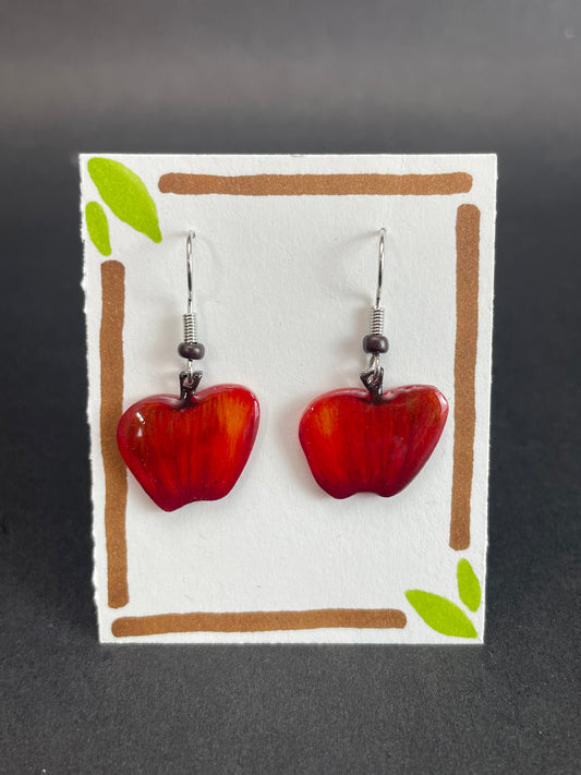 Alexa Slater- Apple earrings