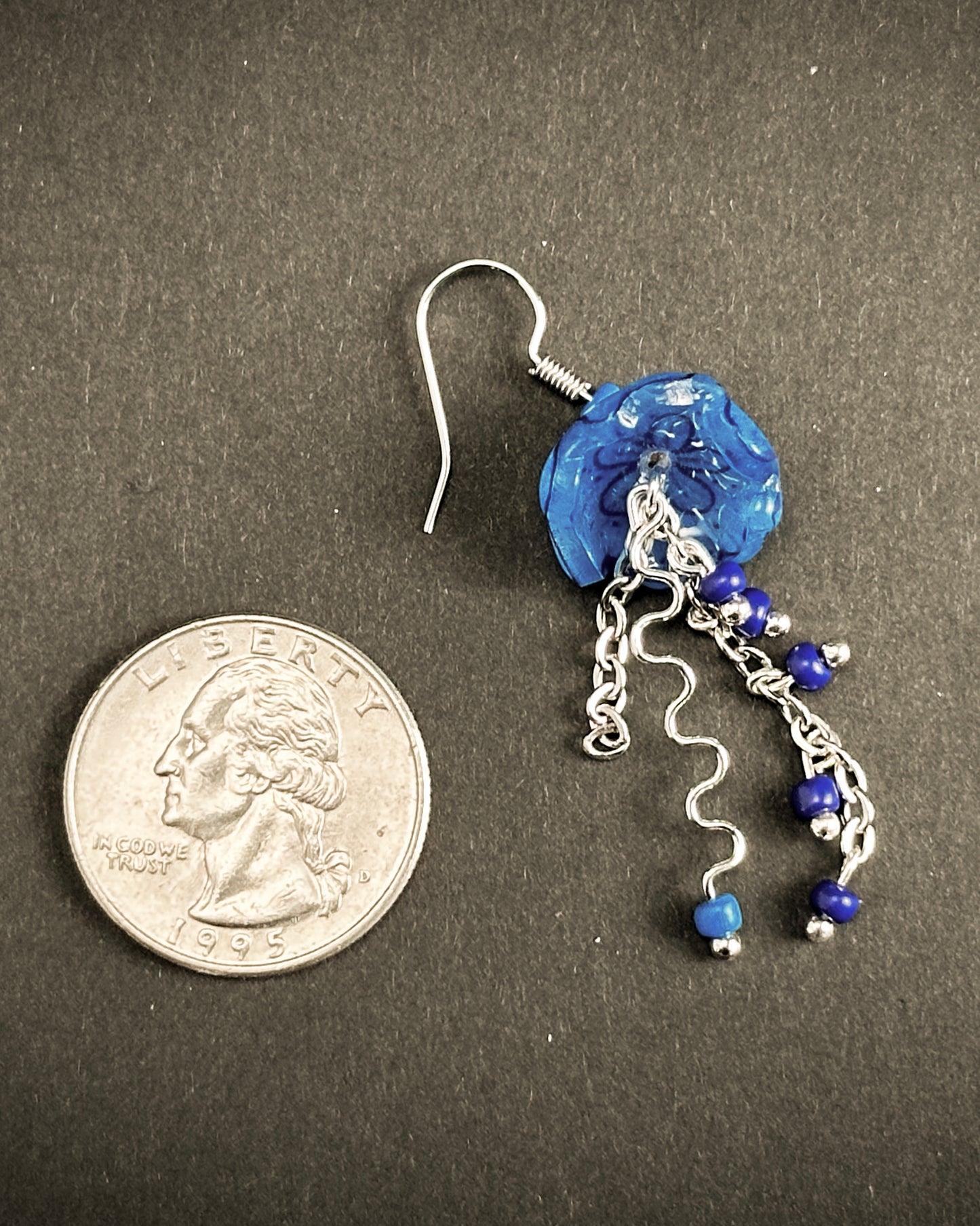 Alexa Slater - Blue Jellyfish Earrings