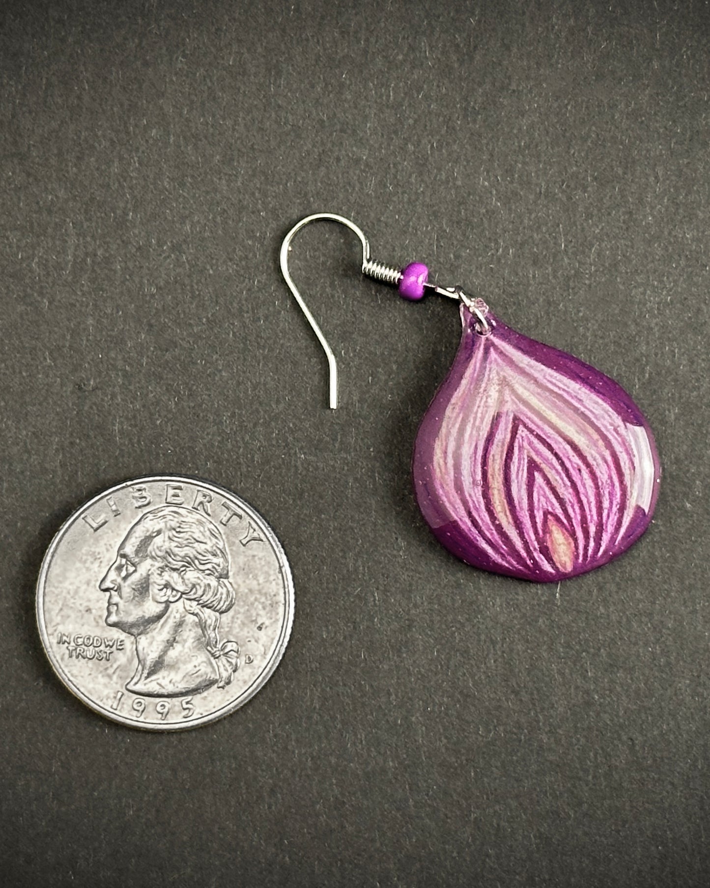 Alexa Slater - Purple "Red Onion" Earrings