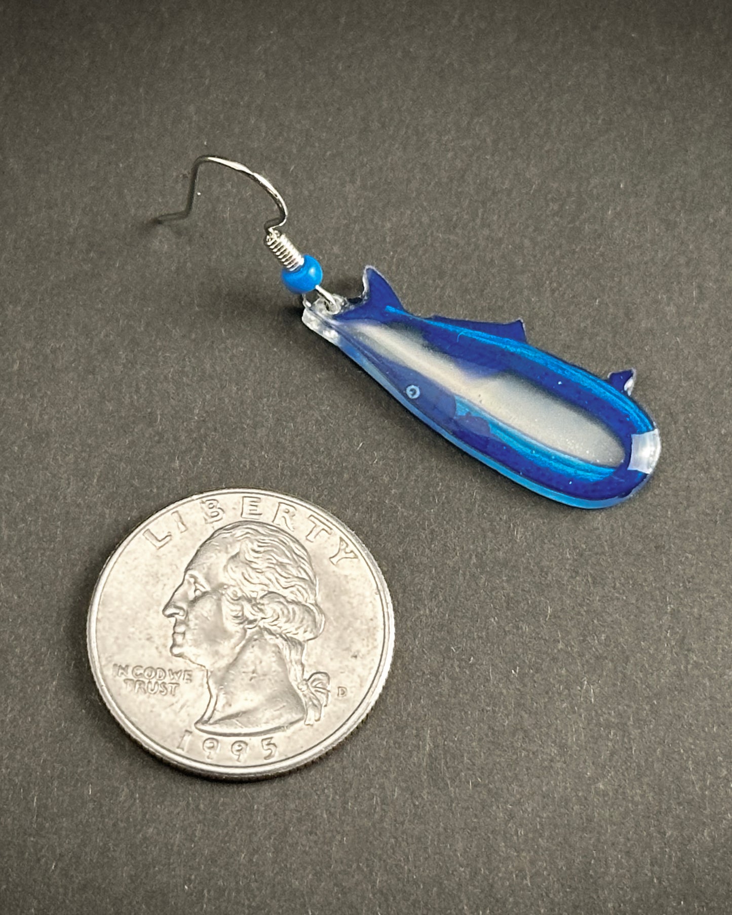 Alexa Slater - Denim Blue Swordfish Earrings