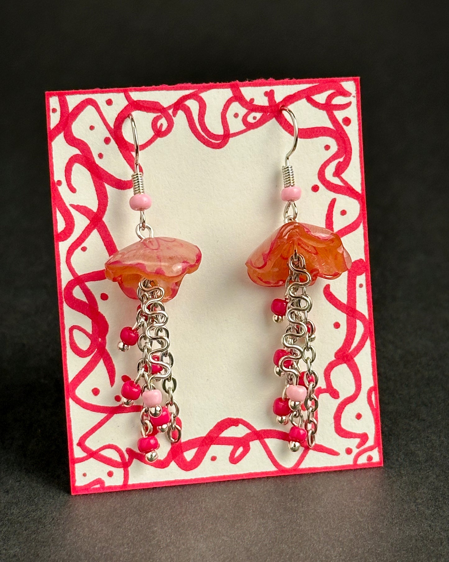 Alexa Slater - Pink Jellyfish Earrings