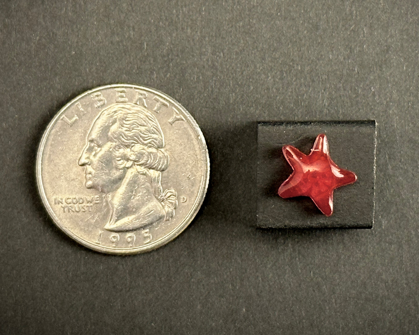 Alexa Slater - Red starfish stud earrings