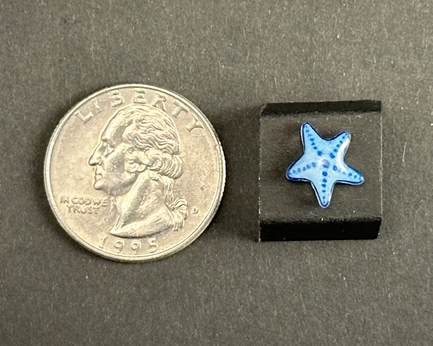 Alexa Slater - Blue starfish stud earrings