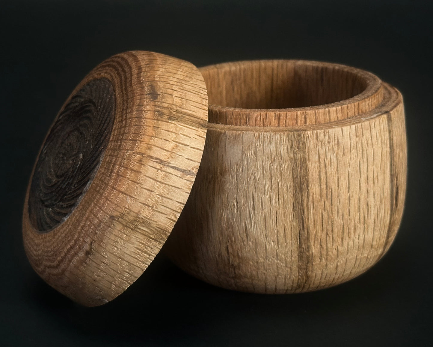 Ken Crosby - Oak Bowl w/Black Walnut Insert