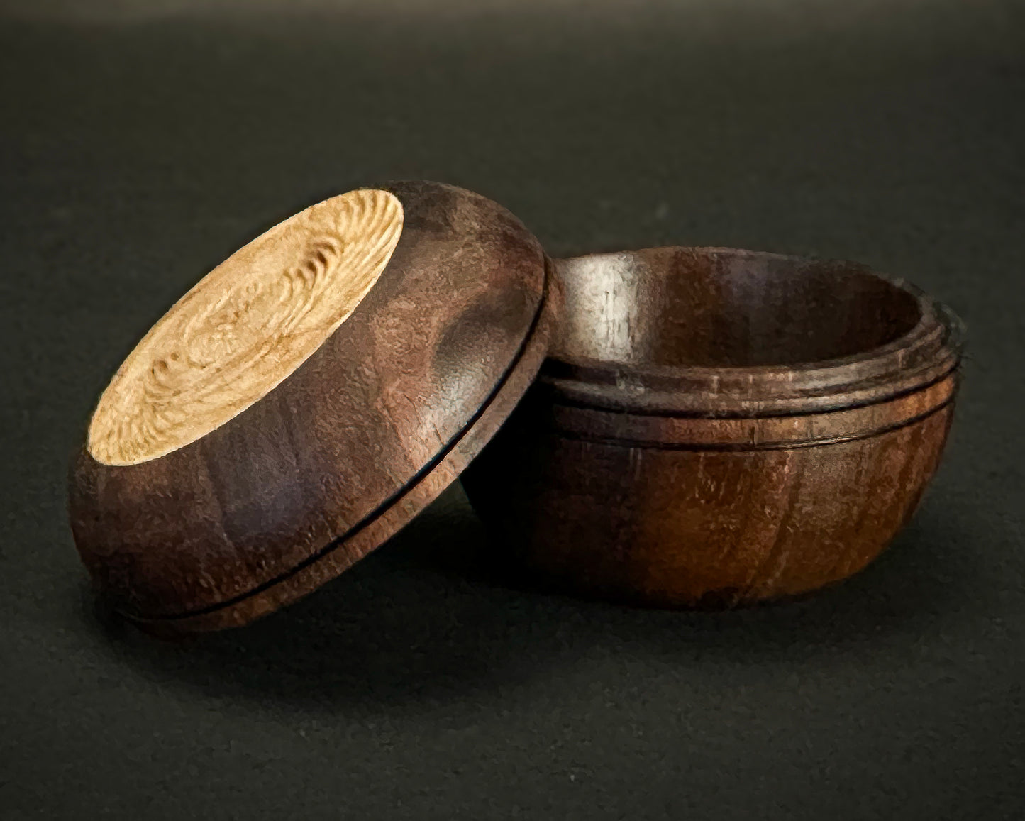 Ken Crosby - Black Walnut Bowl w/Maple Insert