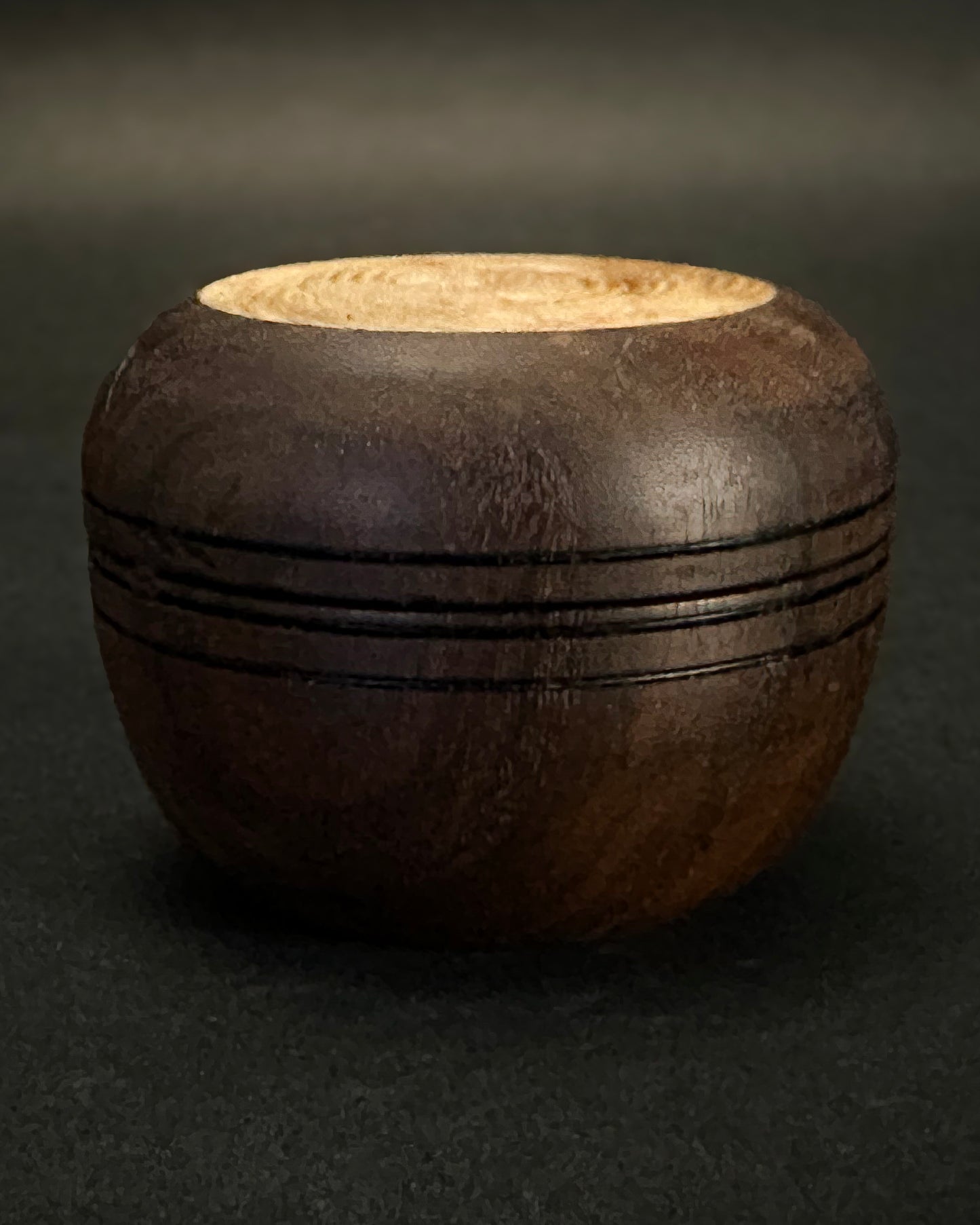 Ken Crosby - Black Walnut Bowl w/Maple Insert