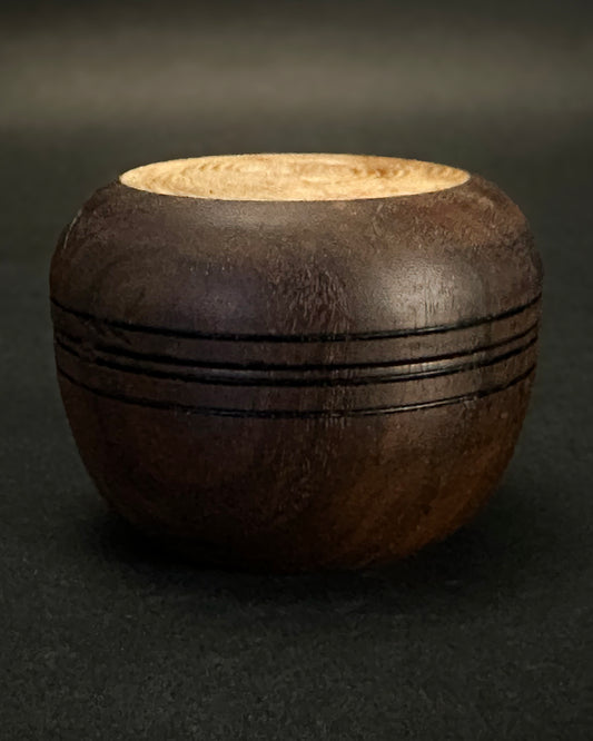 Ken Crosby - Black Walnut Bowl w/Maple Insert